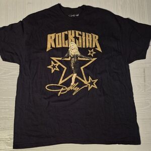 Rockstar Graphic Tee - Black and Gold
